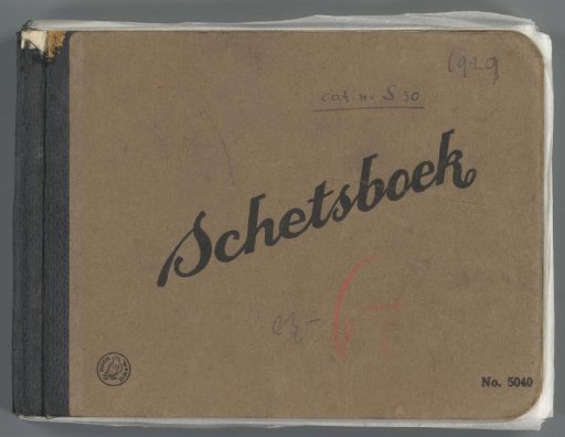 Sketchbook with 33 leaves