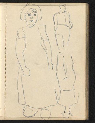Girl and two men with headgear