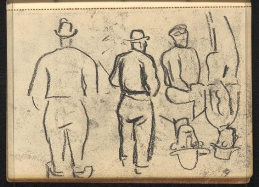 Man with hat in various poses