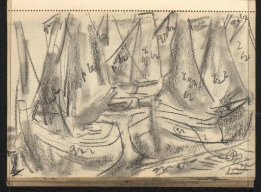 Boats in the harbor of Spakenburg
