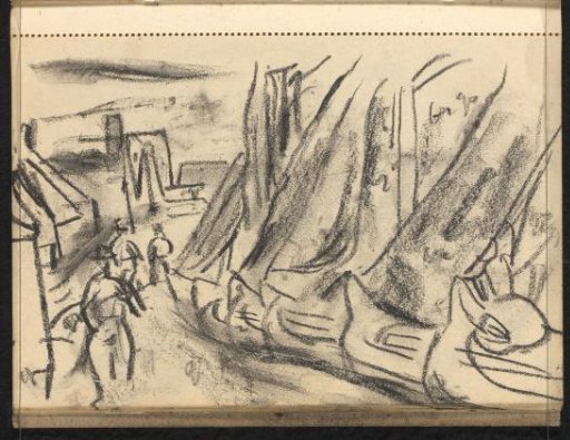 Figures in the harbor of Spakenburg
