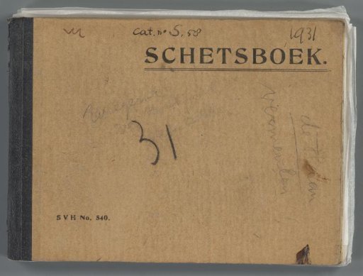 Sketchbook with 27 sheets