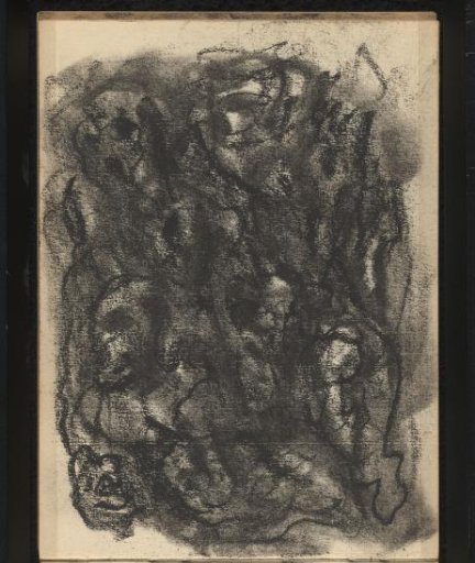 Standing figures against a dark background