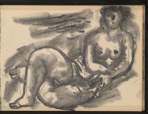 Reclining naked woman