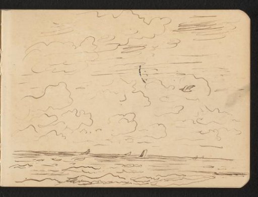 Seaview with sailing boats and a bird