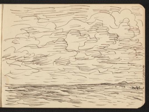 Seaview with Floating Birds