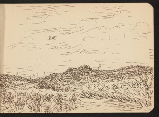 Dunes with a Village in the Background