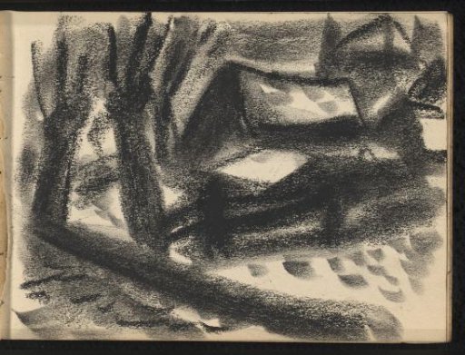 Landscape with a road and houses