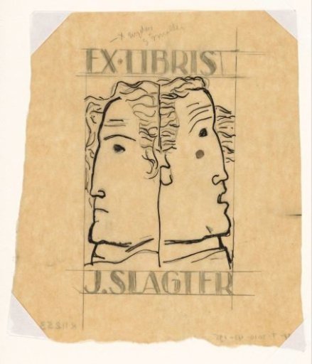 Ex libris for J. Slagter (design)