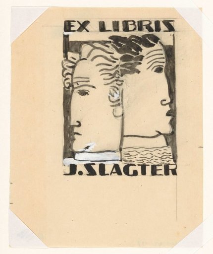 Ex libris for J. Slagter (design)