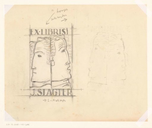 Ex libris for J. Slagter (design)