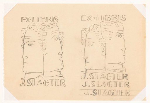 Ex libris for J. Slagter (design)