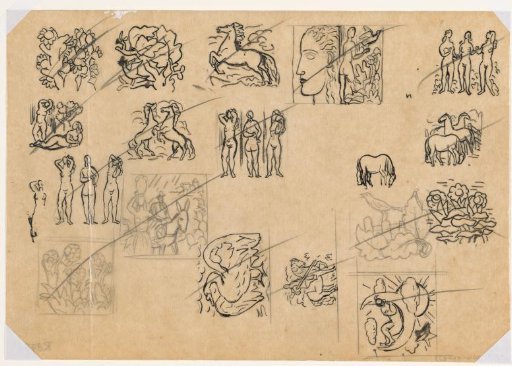 Emblem designs (horses, birds, faces, etc.)