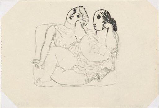 Sketch for 'L'art Hollandais contemporain' by Paul Fierens (bathers)