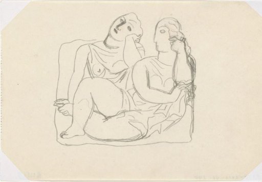 Sketch for 'L'art Hollandais contemporain' by Paul Fierens (bathers)