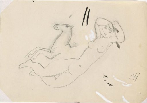 Sketch of Venus vignette for the book 'L'art Hollandais contemporain' by Paul Fierens