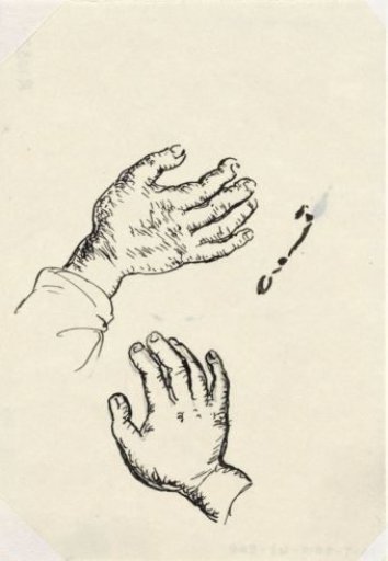 Untitled Sketch of a reaching hand