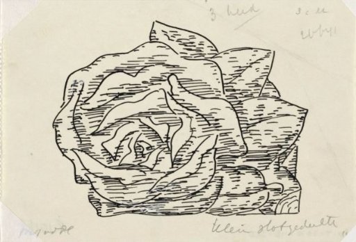 Untitled Rose, vignette for a biography of Gestel by Prof. W. van der Pluym