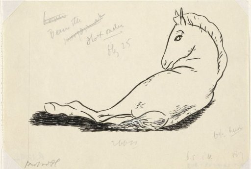 Untitled (reclining horse)