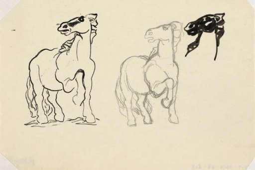 Untitled (sketches of a horse)