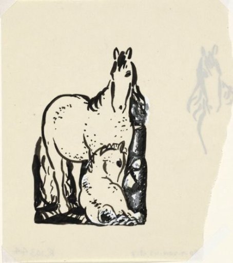 Untitled (horse and foal)