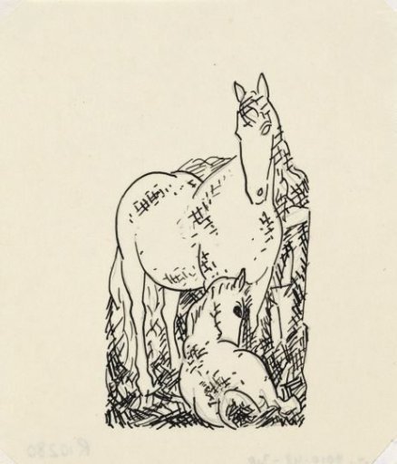Untitled (horse and foal)