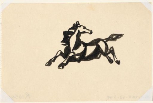 Leaping Horse with Head Turned Backwards
