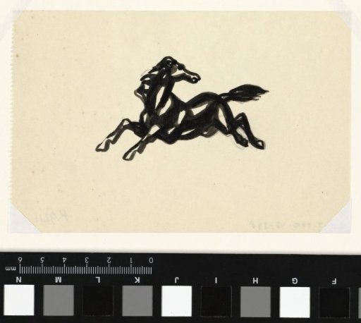 Leaping Horse with Head Turned Backwards