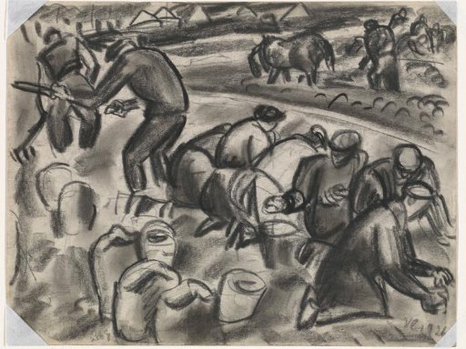 Potato Diggers in the Field