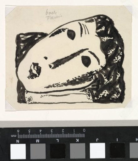 Vignette for the Book 'L'art Hollandais contemporain' by Paul Fierens; Lying Female Head