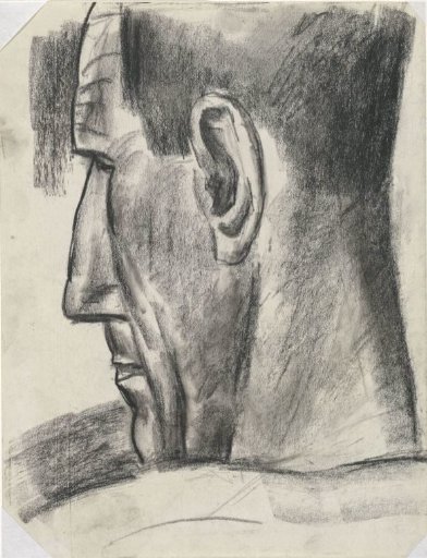Head of a Man Seen from Behind and in Profile