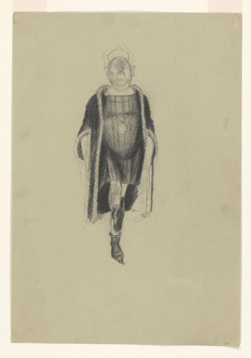 Figure with nose in the air