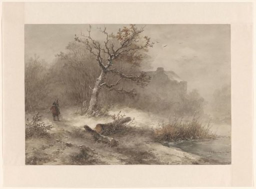 Winter Landscape with a Wood Gatherer