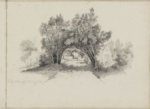 Driveway and house near Malling Abbey