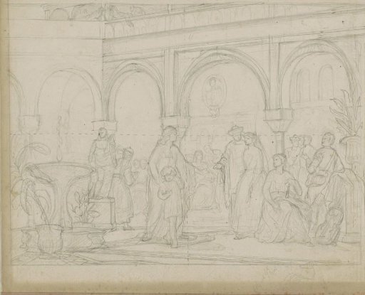 Company in a Courtyard