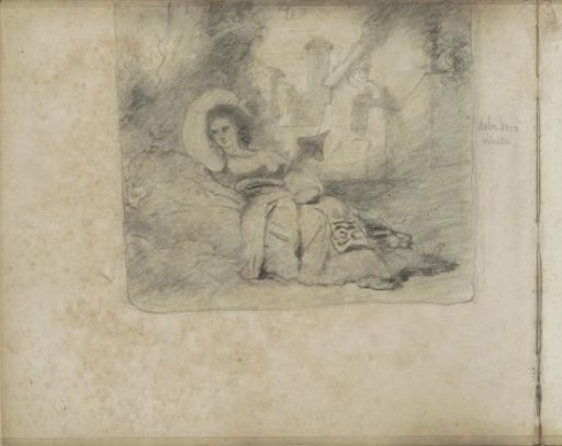 A Woman Lounging in a Landscape