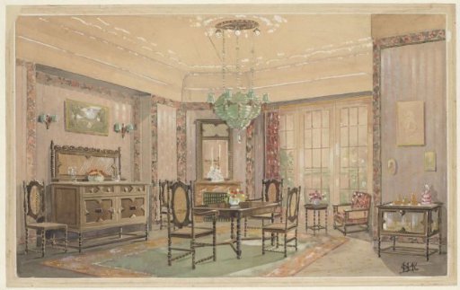 Dining Room with Upholstered Chairs