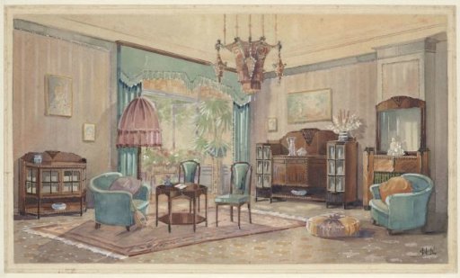 Sitting Room with a Palm