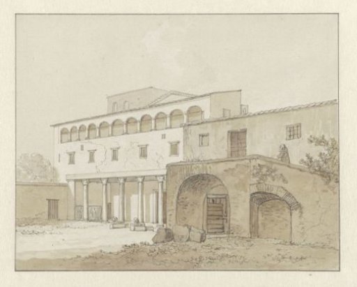 View of the Aventine in Rome, with the church of S. Saba, Abbate