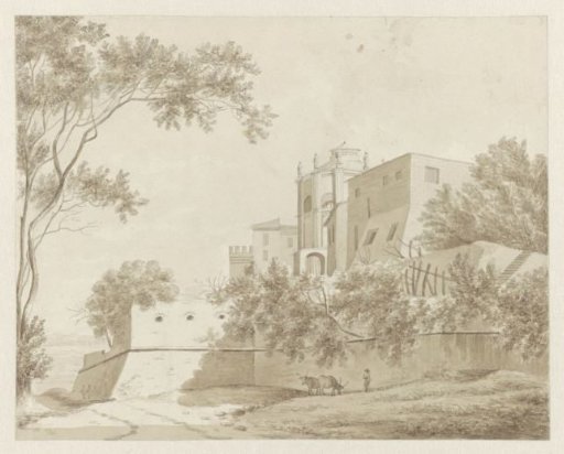View of the Belvedere in the Vatican
