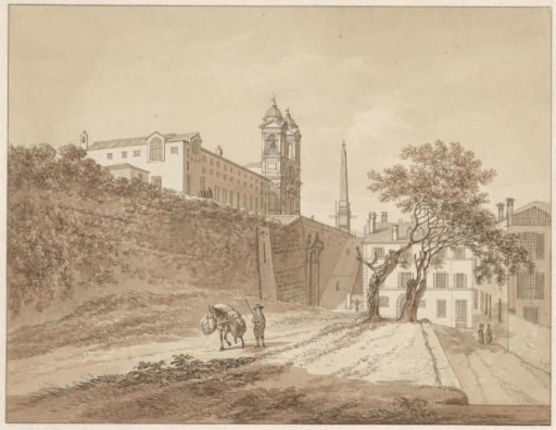 The church of the Trinità dei Monti in Rome