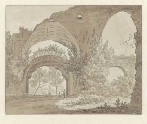The ruins of the Villa of Hadrianus in Tivoli