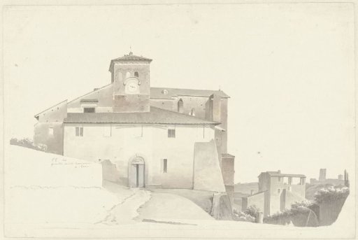The basilica of the Santi Quattro Coronati in Rome