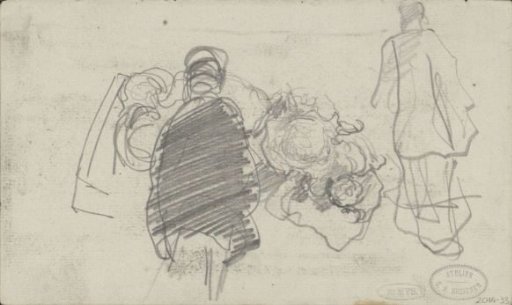 Two women, seen from behind