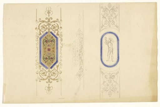 Three central motifs of pilaster fillings