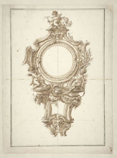 Design for a cartouche clock