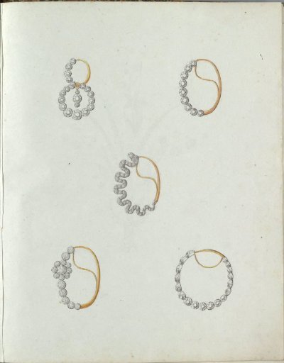 Five pieces of jewelry