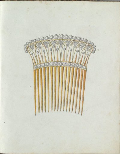 Hair comb with sixteen teeth