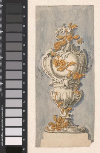 Design for a vase, presumably intended as a stove