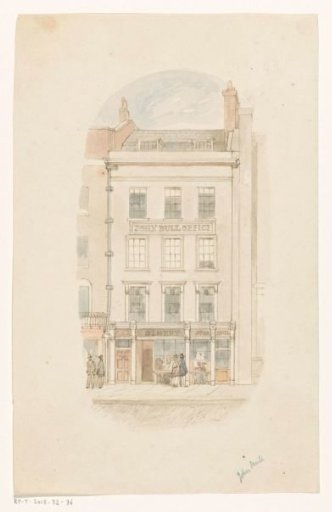 Exterior of the office of John Bull Magazine